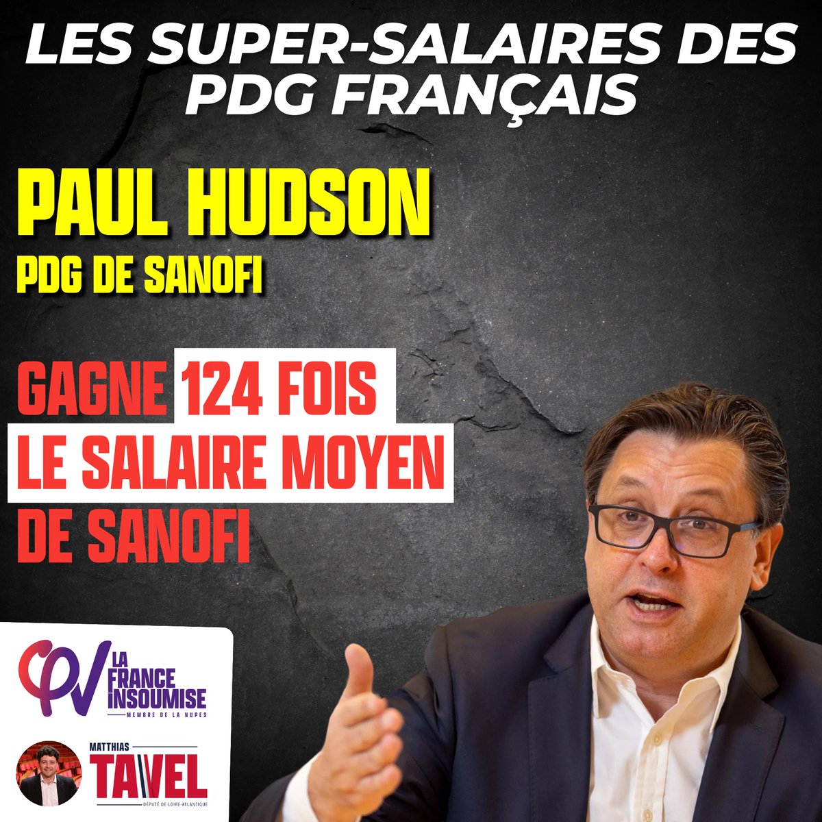 Les écarts de rémunération entre PDG et salariés se creusent : au CAC 40, l’écart entre le dirigeant et le salaire moyen de la même entreprise a augmenté de 75% en 10 ans. La rémunération des #supersalaires des PDG a augmenté de 90%. L’heure est à un autre partage des richesses.