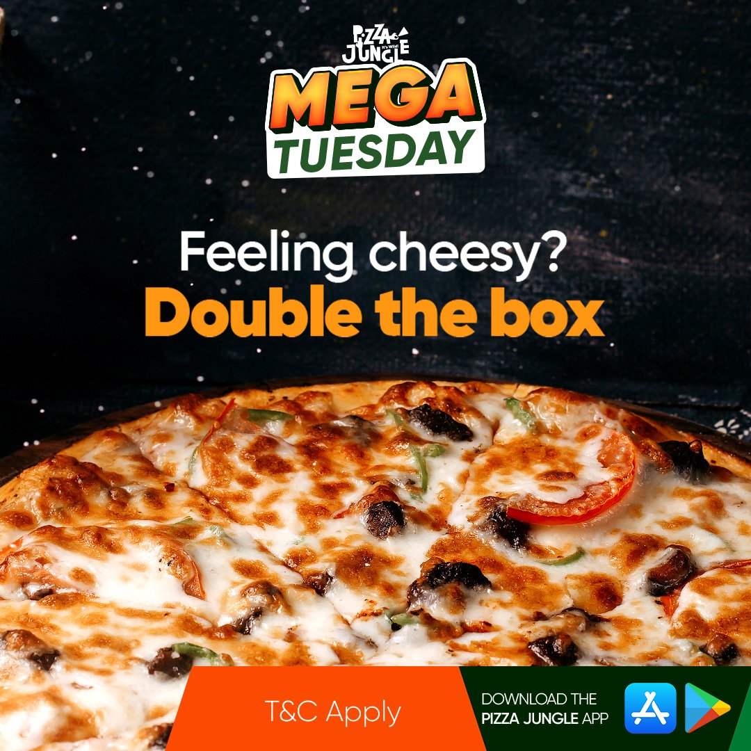 We always bring you pizzes of happiness 😍 #pizzajungle #pizza #megatuesday #pizzadeal