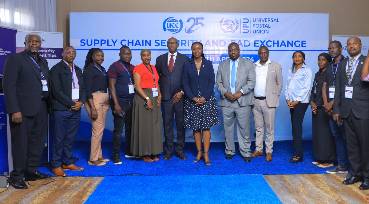 HAPPENING NOW!!! SUPPLY CHAIN SECURITY & ELECTRONIC ADVANCE DATA EXCAHNGE. A workshop on combating counterfeit products & securing last mile delivery process in the digital era @Golden_Tulip Hotel. @UCC_Official @UCC_ED @UgCERT @PostaUganda @DhlUganda @KCCAUG @URAuganda