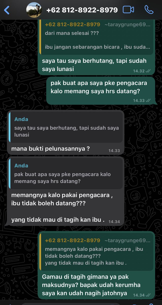 sharingmasalah's tweet photo. Ribut saama dc kredivo ilegal https://t.co/xS98N4BQZO