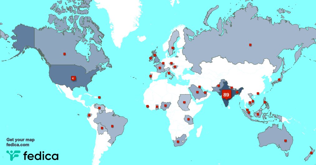 Special thank you to my 4 new followers from India last week. fedica.com/!Sagar2612