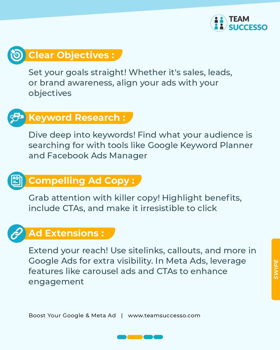 teamsuccesso's tweet photo. Ready to turn your eCommerce store into a conversion powerhouse? Implement these strategies, analyze, and refine for unstoppable growth!

#GoogleAds #MetaAds #DigitalMarketing #BoostPerformance #ExpertTips #OnlineVisibility https://t.co/Q5PCXL0VDT