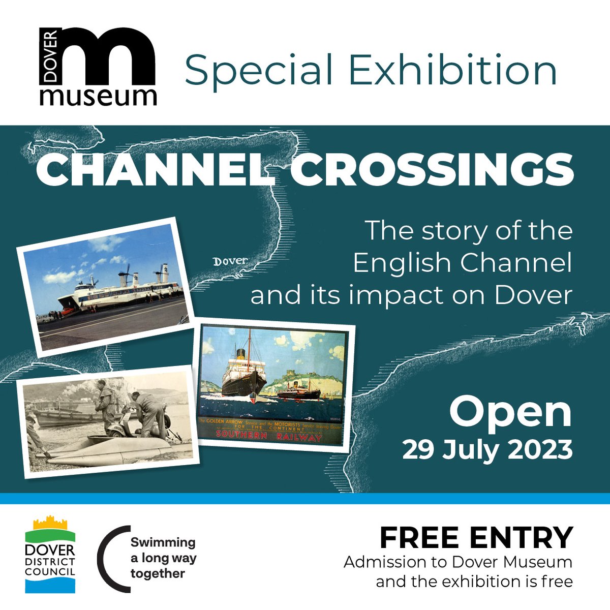 Last chance to see #Dover Museum's Channel Crossings exhibition! The exhibition and gallery will be closed after May 6th for four weeks to prepare for the next #exhibition: Animals Everywhere. More information to follow soon.