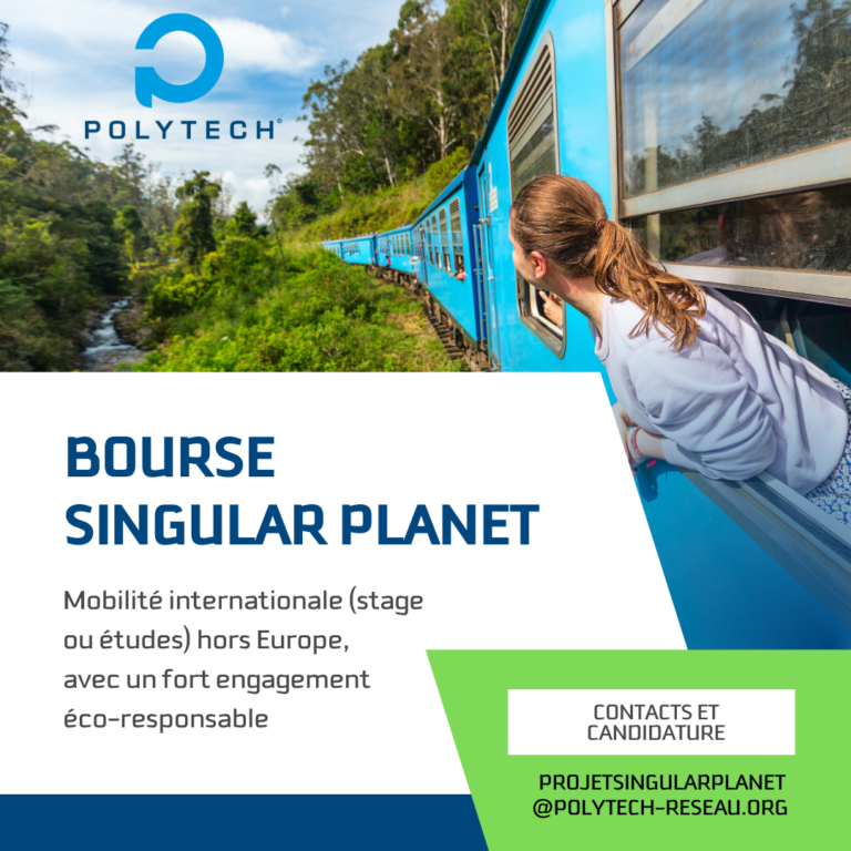 La fondation Singular Planet s’associe au programme Polytech Green pour encourager les mobilités internationales éco-responsables des étudiants du réseau Polytech, en finançant 3 bourses. 👉polytech-reseau.org/bourse-singula…