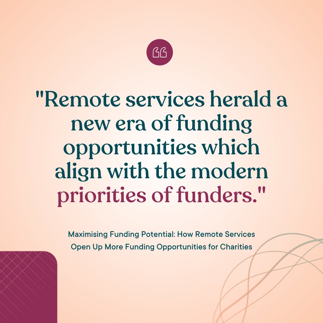 Step into the future of charity funding with remote services! 🚀 

Discover why remote opportunities provides new funding opportunities in our latest article. 

Details can be found here Discover more here together.ly/best-practice/…

#CharityFunding #RemoteServices #FutureFunding