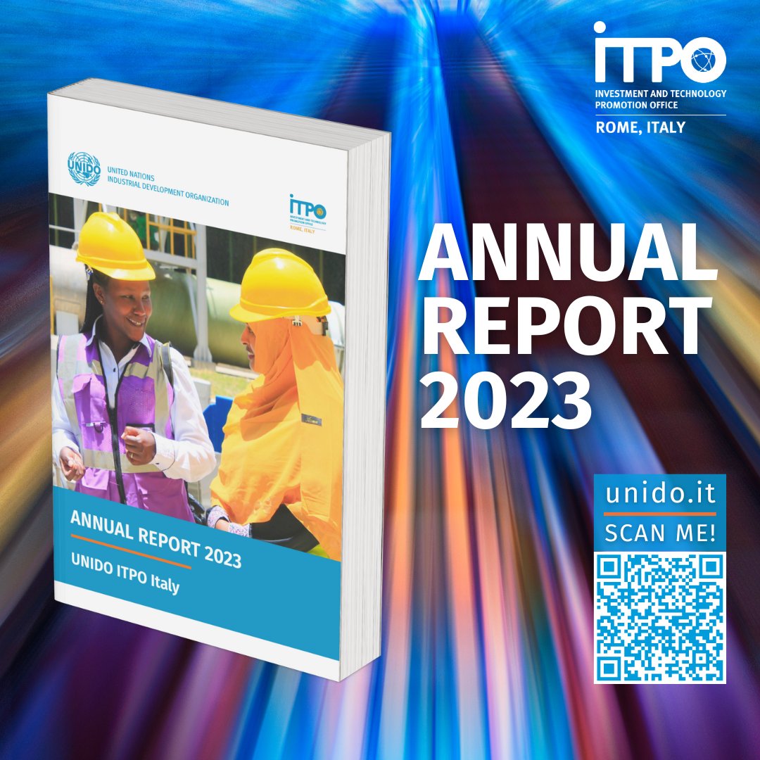 OUT NOW ✨ Our 2023 Annual Report! 👉 Discover more about all our achievements and highlights from last year to advance #ProgressByInnovation 🟧 #UNIDO #Agenda2030 #SDGs #SDG9 #investment #technology 📘 Read it here: tinyurl.com/mry5r7kd