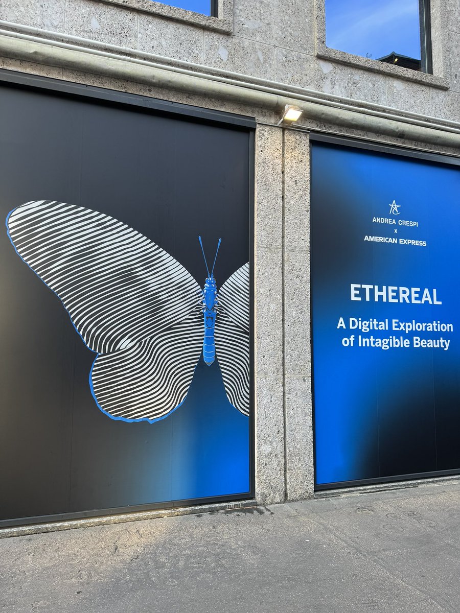 GM SPOILER 🦋

HERE WE ARE: 
MILANO DESIGN WEEK 2024

"ETHEREAL"
My New Digital Art Installation for <a href="/AmericanExpress/">American Express</a>