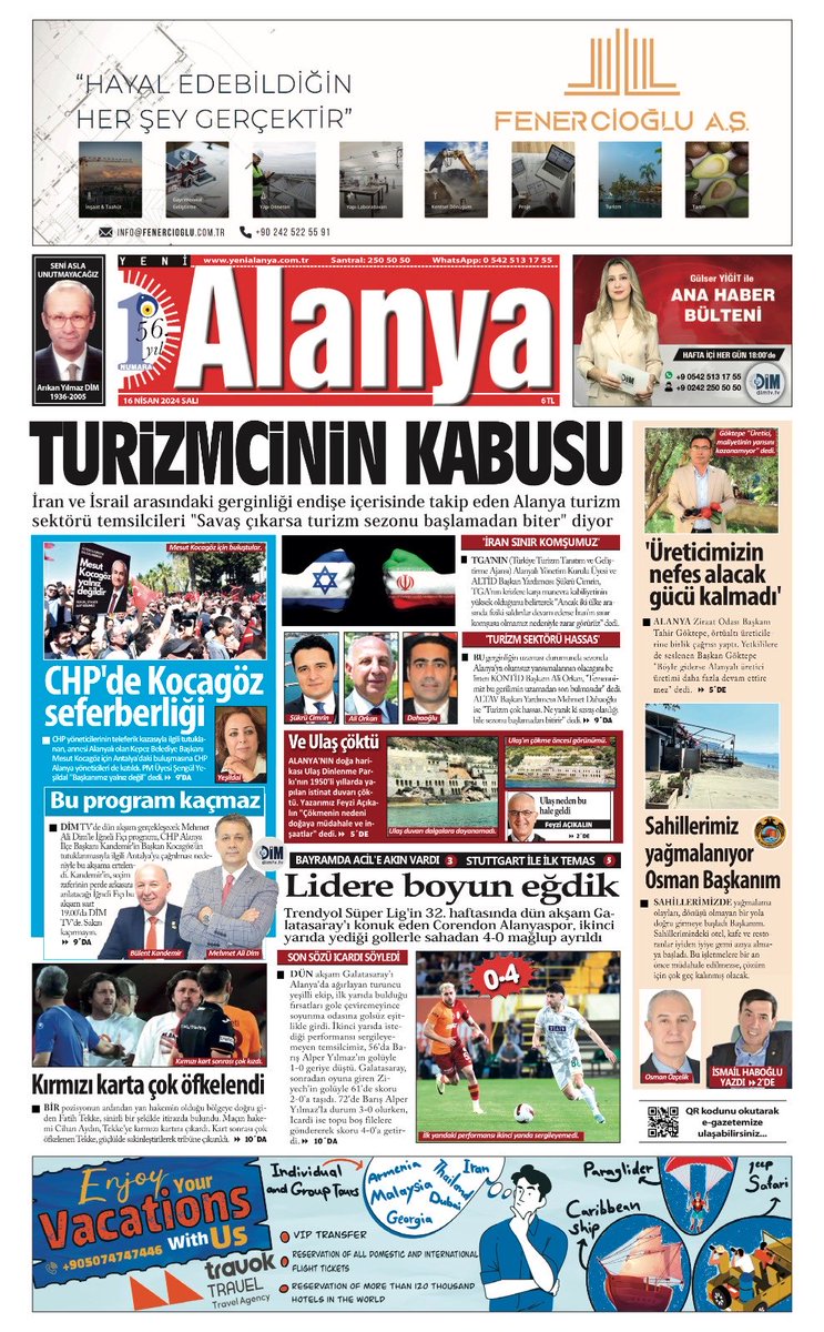 Yeni Alanya E-Gazete @yenialanya egazete.yenialanya.com