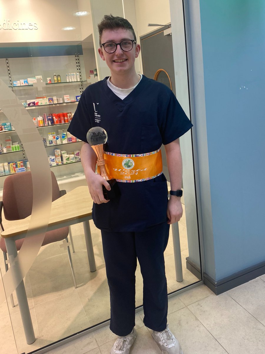 Congratulations to our 3rd year MPharm student Shawn McGovern who competed at the World Irish Dance championships in Killarney, coming 4th in the world!
 
Shawn starting dancing aged 14 & was Ulster Champion in 2022 - a natural on stage, and in the dispensary!

#WeAreUU