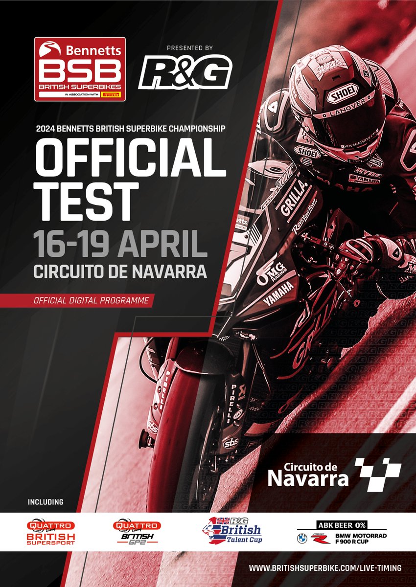 FREE DOWNLOAD: The final @RnGRacing pre-season Official Test starts today at @CircuitoNavarra For the lowdown on what happened last time out at @DoningtonParkUK and what we have to look forward to this week at #NavarraBSB check it out now 📓 bit.ly/3UjDYe8