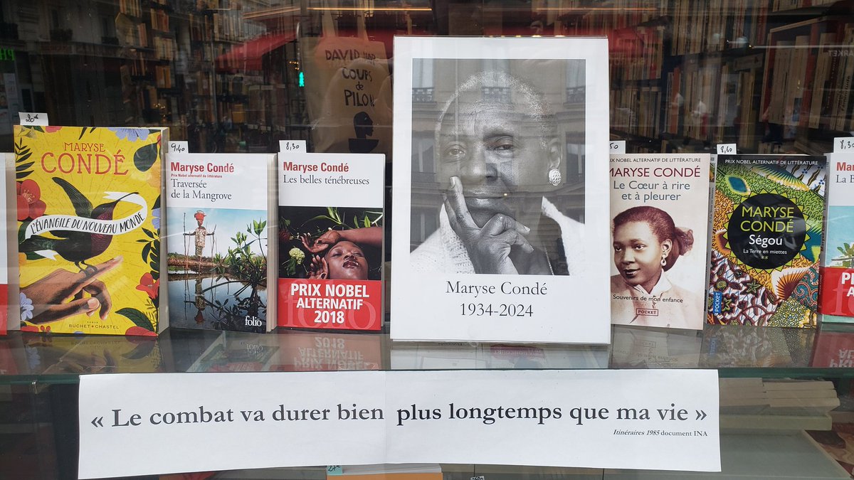 La Librairie Présence Africaine à Paris rend hommage à la grande Maryse Condé - 'Le combat va durer bien plus longtemps que ma vie' @PAEditions #MaryseCondé #hommage #présenceafricaine