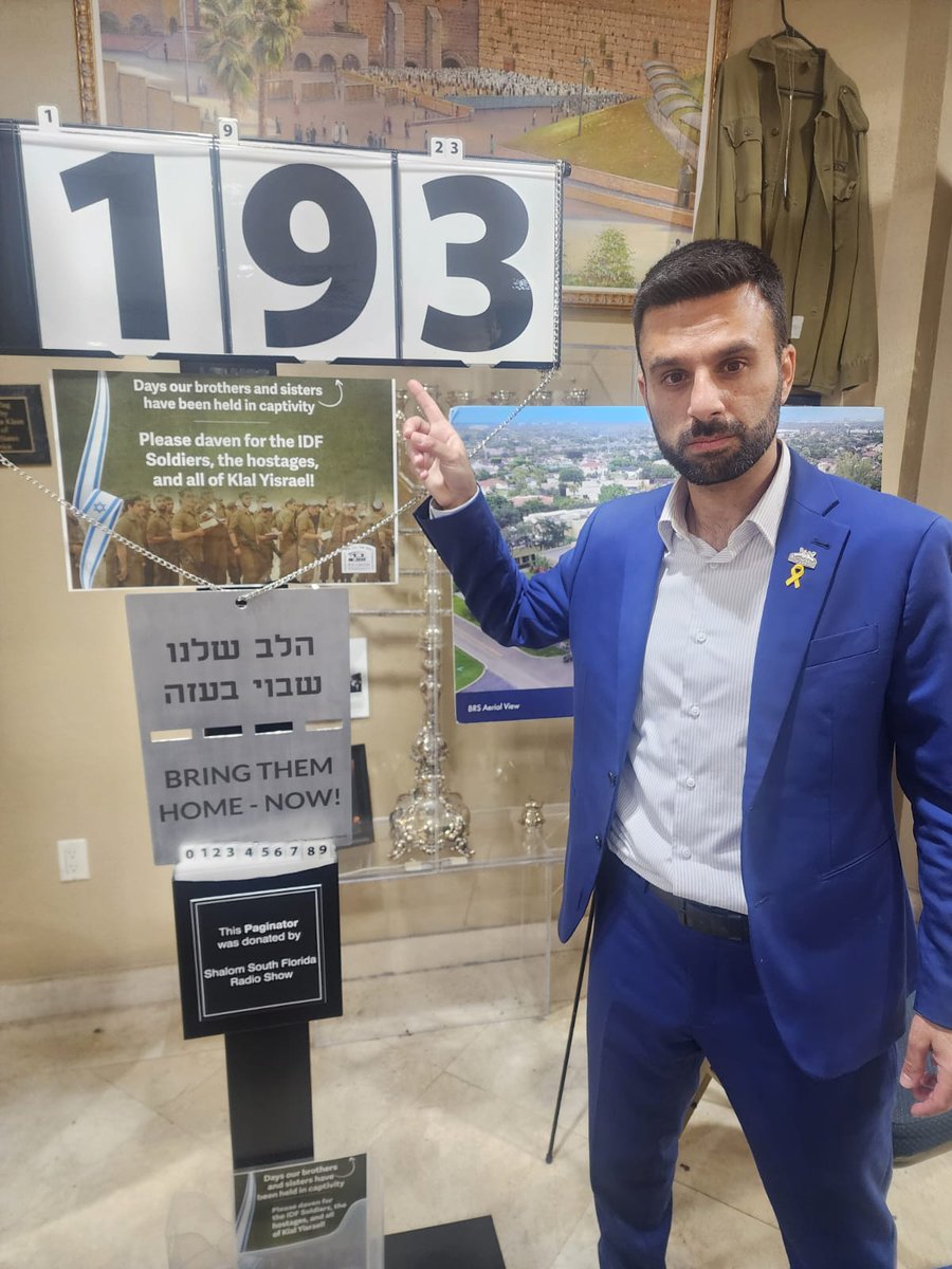 We have reached the unimaginable number, 193 days... and still 133 of our brothers and sisters are Hamas hostages. We cannot continue our lives as usual and we must not let the world normalize the reality that a one-year-old baby or an 86-year-old elderly man are being kept…