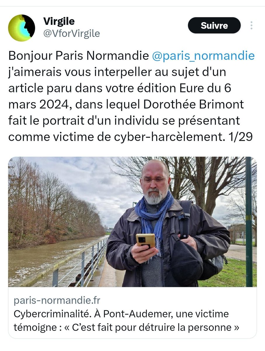 Suite à un reportage de @paris_normandie sur le harcèlement agressif des antichasse sur la communauté des chasseurs et #FrAgTw sur les réseaux , la réaction ne s'est pas faite attendre ! Le vernis du PA se fissure de plus en plus ! twitter.com/Territoires27/…