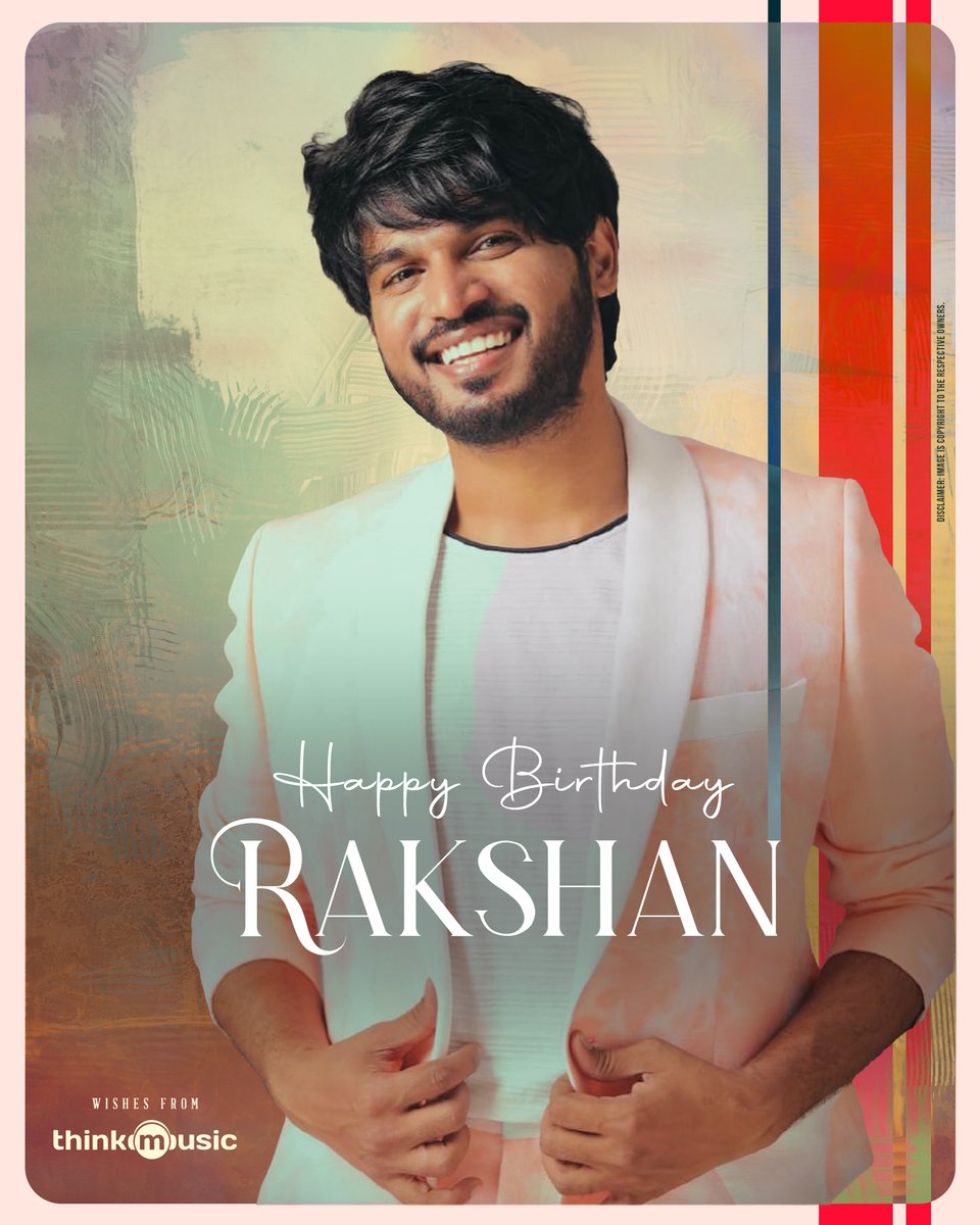 Happy Birthday to the talented #Rakshan, here's to another year of captivating audiences and stealing hearts! @RakshanVJ 🥳❤️✨ #HBDRakshan #ThinkMusic