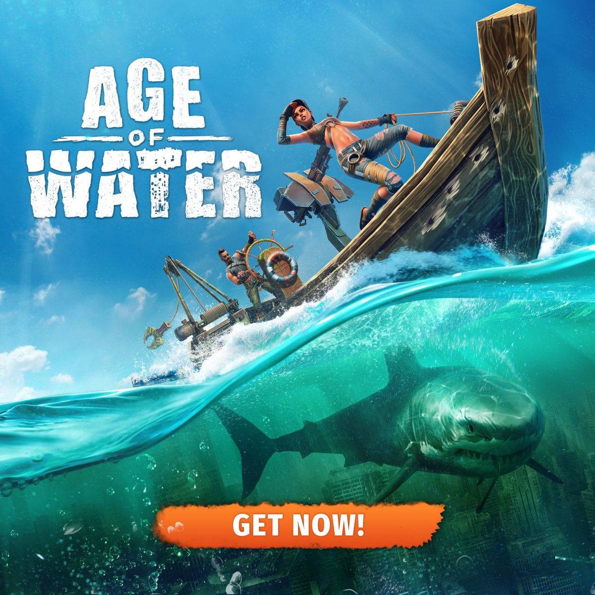 Starting up a quick #Sponsored peak at the up coming @ageofwater_game. Become a sea captain on a post-apocalyptic Earth completely covered in water and go on an adventure in a huge open world. Get it Here: bit.ly/BurkeAOW Watch Here: Twitch.tv/burkeblack