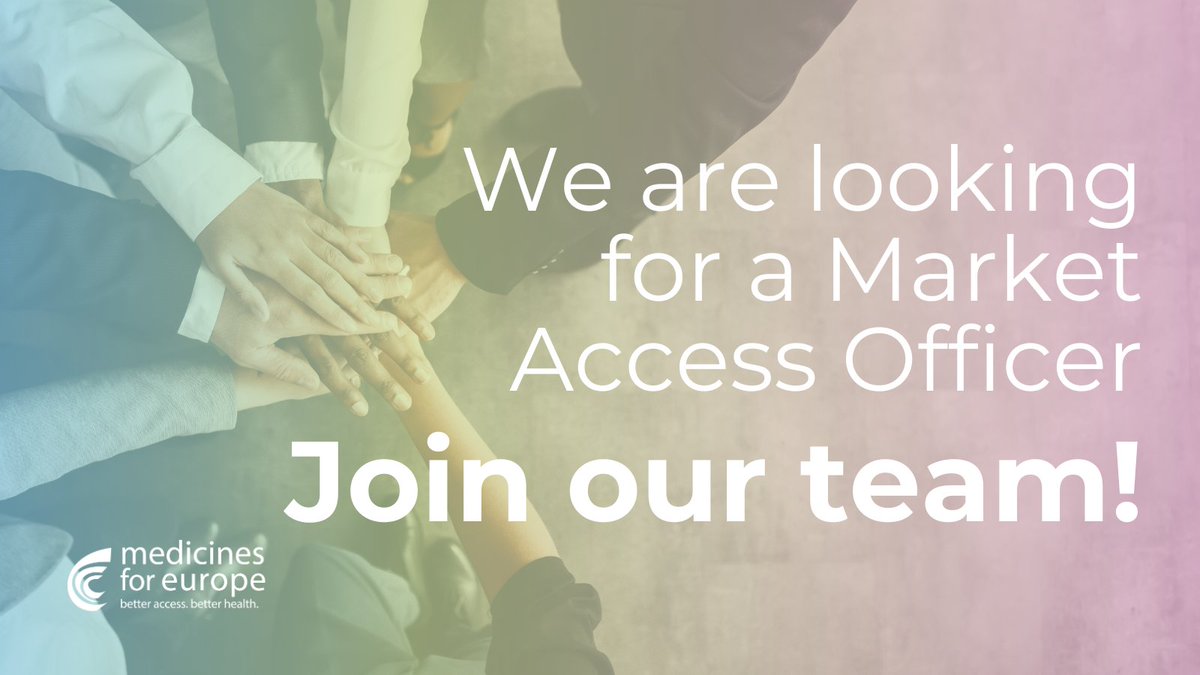 Are you a proactive problem-solver 🧠with a politically savvy mindset 🤔? We are looking for a Market Access Officer to join our dynamic team and grant #AccessForAll!

#JoinOurTeam
medicinesforeurope.com/2024/04/05/vac…