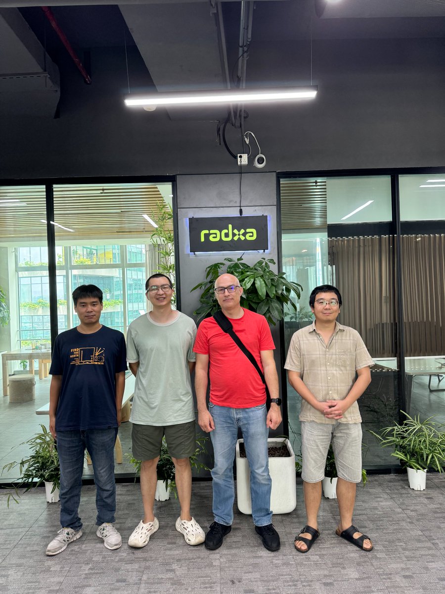 Guess who is in town today? We have the founder and maintainer of @armbian - Mr. Igor Pečovnik! We had very nice time together. Radxa will work closely with Armbian to bring better support for our SBCs. Stay tuned.