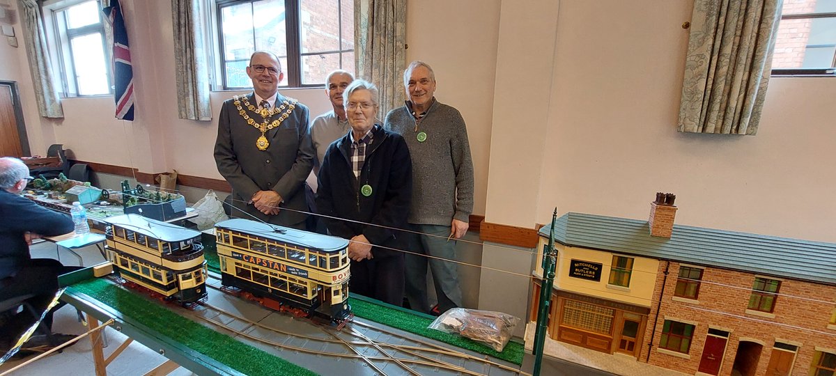 The Mayor enjoyed attending the Model Railway Exhibition organised by the Sutton Coldfield Railway Society 🚂