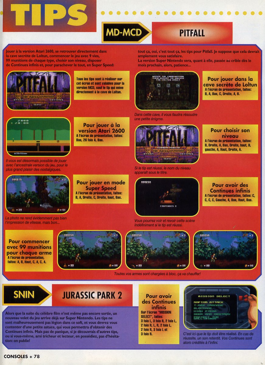 AllmightoFranky's tweet image. On termine les tips avec #Pitfall,#JurassicPark2,#ClockworkKnight et #BatmanEtRbobin,et de la pub pour de la VPC qui faisait rêver!! A demain pour la suite du mag!! 5/5