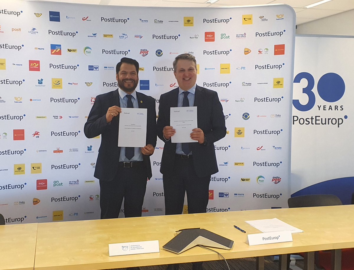 We are proud to announce that @SzebenyB, @frankcast, have signed a Bilateral Agreement for Cooperation in the #Postal Sector. We look forward to collaboration efforts and joint activities that this initiative will bring in the future.