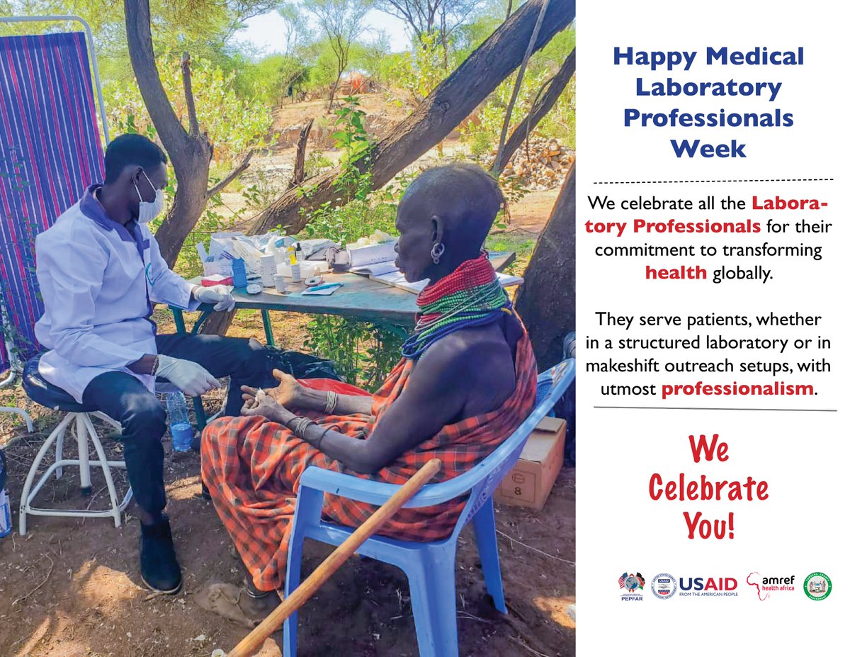 This week, we celebrate the laboratory professionals for their unwavering services aimed at improving & transforming health. In Turkana, we acknowledge the support from the @TurkanaCountyKE medical laboratory professionals who offer their services during our medical outreaches.