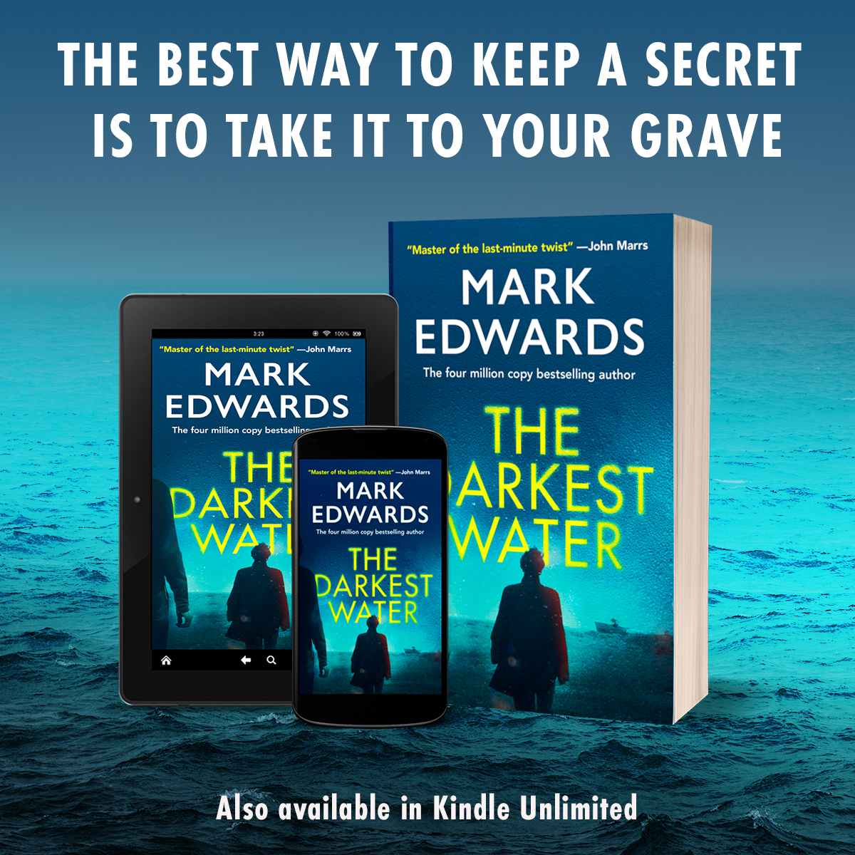 Yes, I've got another book out! THE DARKEST WATER is my 20th published novel and it's out today. A head found on a beach and a social media stalker. How do they connect? You'll have to read it... mybook.to/darkestwater RTs very welcome.