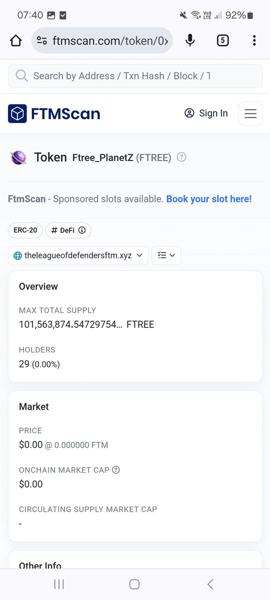DgenGoat's tweet photo. $ftree token whitelist on #ftmscan https://t.co/2MqjGkPH4b