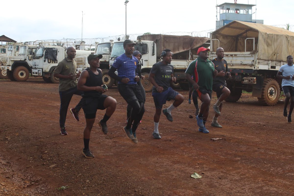 SANDF_ZA's tweet photo. READ || South African Battalion 10km Fun Walk || The Democratic Republic of the Congo.

https://t.co/m0CsCECx3S

#SANDF
#JointOperationsDivision
#RSABATT https://t.co/D10nkQqdPK