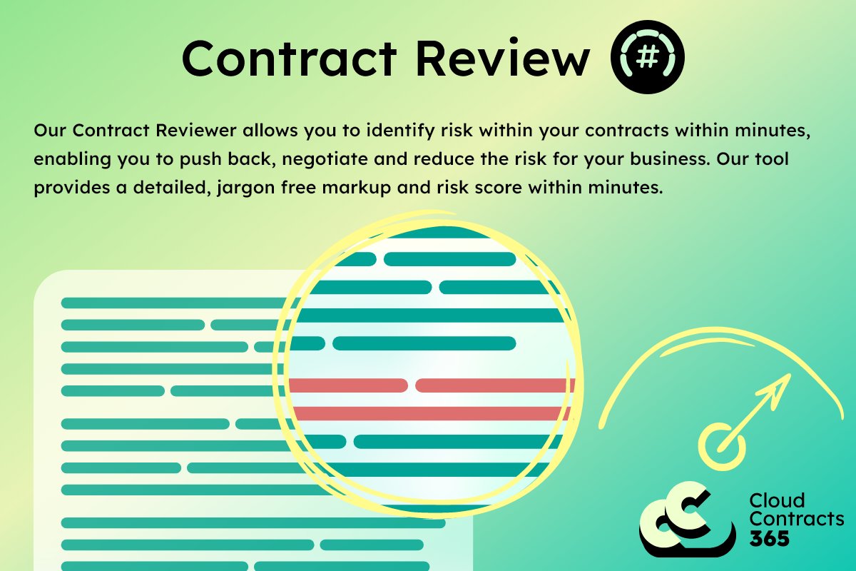 CC365_UK's tweet image. Revolutionise your contract management with Cloud Contracts 365 ✨  

Learn how Cloud Contracts 365 can help you and your business. ⬇ 

Discover CC365: eu1.hubs.ly/H08y3lT0

#cloudcontracts365 #CC365 #contractlifecycle #contractmanager #AIcontractrevie