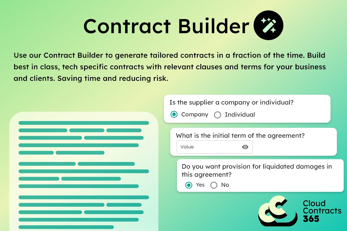 CC365_UK's tweet image. Revolutionise your contract management with Cloud Contracts 365 ✨  

Learn how Cloud Contracts 365 can help you and your business. ⬇ 

Discover CC365: eu1.hubs.ly/H08y3lT0

#cloudcontracts365 #CC365 #contractlifecycle #contractmanager #AIcontractrevie