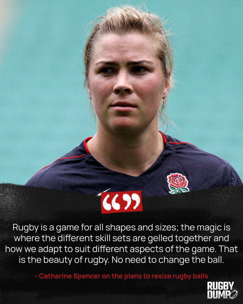 🗣 The former England captain has slammed plans to alter the size of rugby balls for women. Read what she told RugbyDump 👉 bit.ly/3xMl5aA #RugbyDump #WorldRugby #EnglishRugby