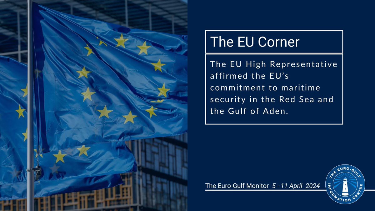 The EU High Representative, @JosepBorrellF, affirmed the EU's commitment to #maritime #security in the #RedSea and the #Gulf of Aden. 🔶 egic.info/eu-gulf-monito…