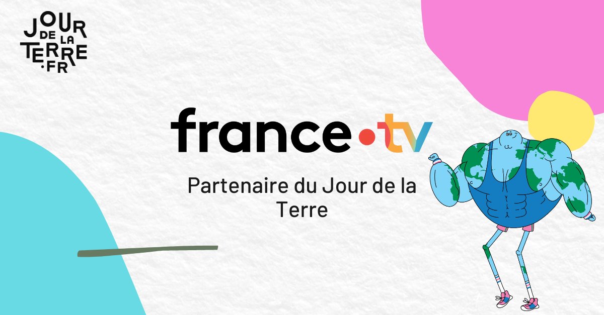 [#Partenaire]🌍Cette année encore, nous sommes fier•es de compter de nouveau <a href="/Francetele/">France Télévisions</a> parmi nos partenaires !

🌟France Télévisions soutient le #JourdelaTerre en diffusant notre spot de campagne sur leurs chaînes.

👉ow.ly/KqKq50Re4y9 

#FranceTV #MédiaPublic