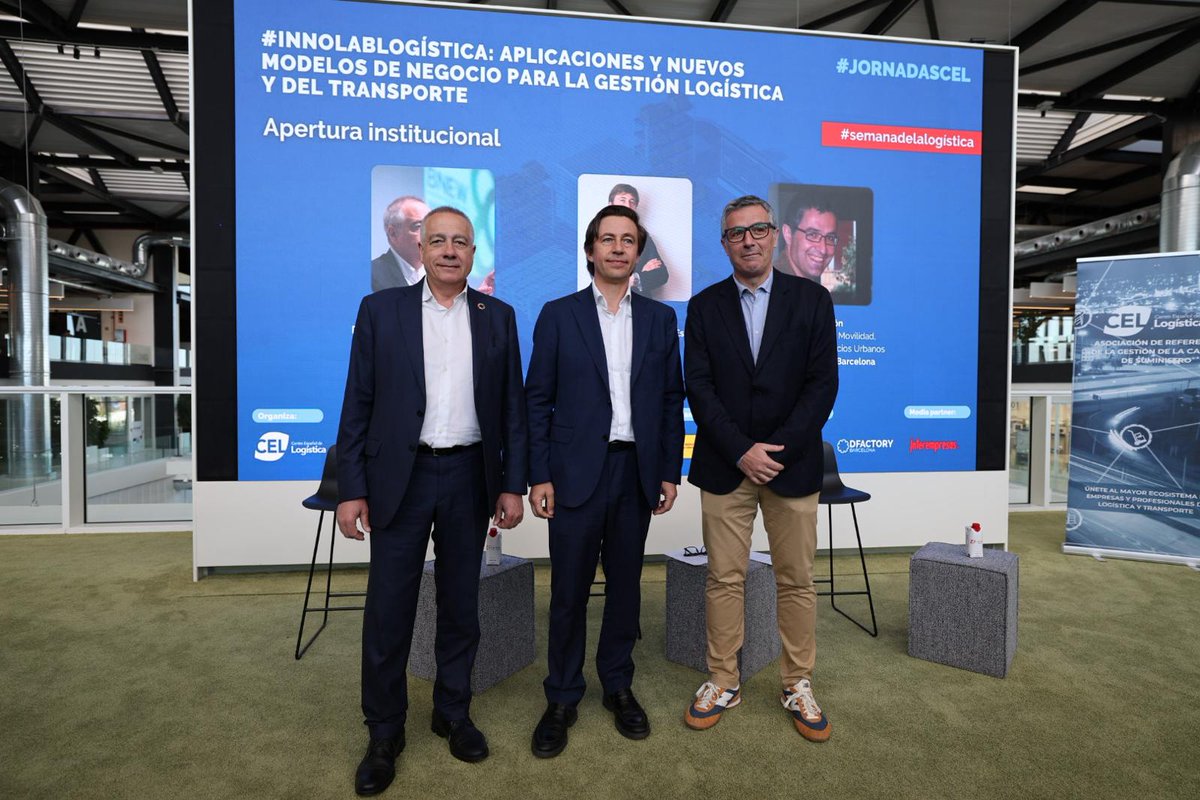 🙌Nuestro Delegado especial del Estado, <a href="/pere_navarro/">Pere Navarro Morera</a>  con <a href="/Ram_GarGar/">Ramon Garcia</a>  (<a href="/CELlogistica/">Centro Español de Logística</a>) y Xavier Patón (<a href="/bcn_ajuntament/">Ajuntament de Barcelona</a> ) que también han sido miembro de la apertura institucional de las #JornadasCEL. 💯