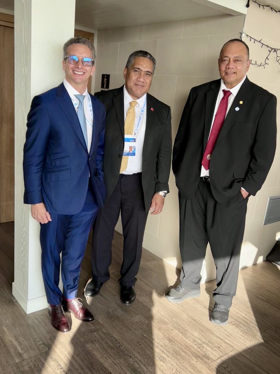 This week, @GCCMobility is thrilled to participate in @OurOceanGreece. We've had productive meetings with Pacific leaders, including H.E. @Surangeljr of Palau; H.E. @MarkBrownPM of Cook Islands; H.E. @Huakavameiliku of Tonga & Mr. Paula Pouvalu Ma’u; & H.E. @RRegenvanu of Vanuatu