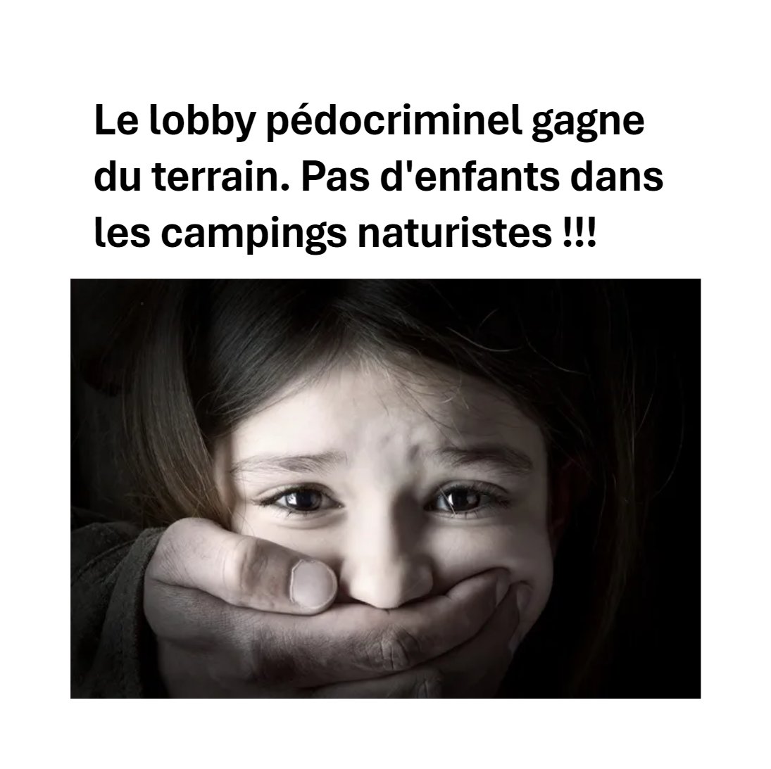 Message aux vieux pédophiles des campings 'naturistes'.