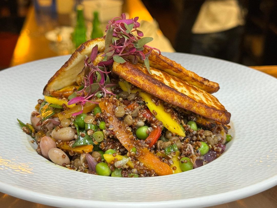 Another New Dish on our Menu!🤩 Roasted Quinoa Salad (With Halloumi Cheese or Chicken) A delectable delight that is a #musthave! Available at all our Cafesserie branches