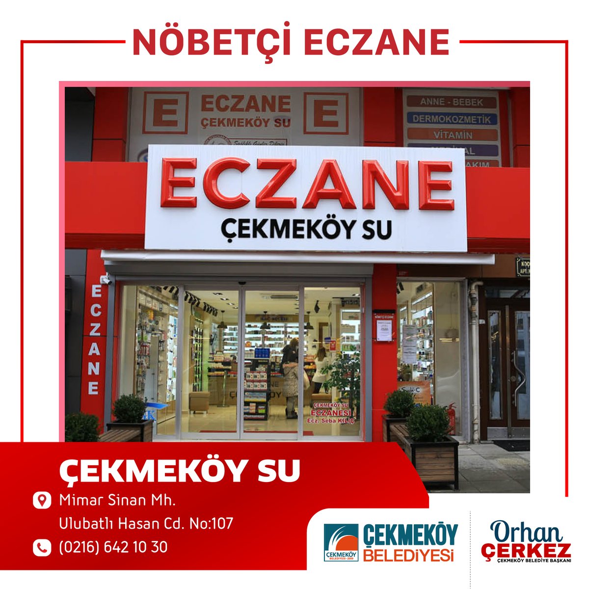 Çekmeköy’de Nöbetçi Eczaneler Hayırlı Akşamlar 📍 Esin Eczanesi: goo.gl/maps/qNQtqqzQh… 📍 Çekmeköy Su Eczanesi: goo.gl/maps/efJnWrAPZ…