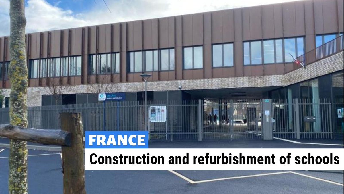 🇫🇷🇪🇺Together with @seinemaritime, we supported the construction & refurbishment of lower secondary schools in #France benefitting 13000 pupils. Through a 25-year €15m loan, the project will support energy efficiency, IT development and digital equipment.👉bit.ly/3w4pepU