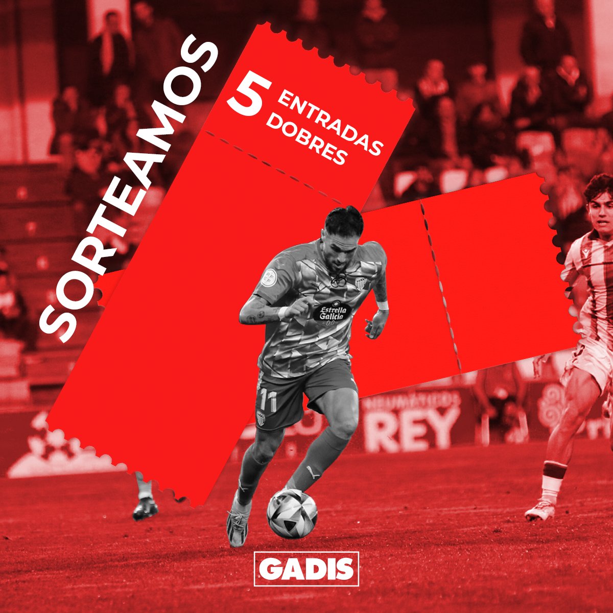 gadis's tweet photo. ✨ SORTEO ✨ Queres asistir ao @CDeportivoLugo e o @RMajadahonda do próximo 27 de abril? Participa no noso sorteo! É moi fácil:
1️⃣ Sigue a @gadis 🙌.
2️⃣ Fai RT a este chío 🔄. 

Participa ata o 21 de abril!

Bases legais: https://t.co/XqSMXxk7ol https://t.co/WVK7F3H9Ex