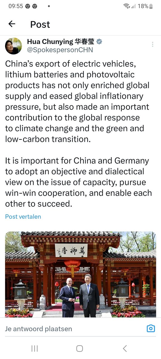 @Bundeskanzler used
by the #ChineseRegime
to create more #propaganda:

How #China's #CCP so called enriched the world..

'#China's objective (!) view..
A win-win #cooperation btw #Germany & #PRC..
enabling each other to succeed..'

#ChinesePropaganda

x.com/spokespersonch…