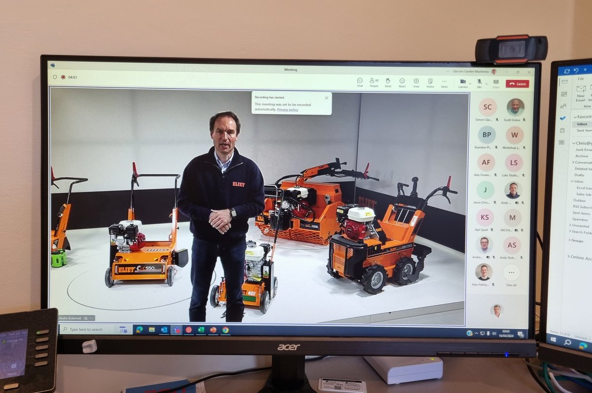 Time for the first online training session from <a href="/PSDgroundscare/">PSD Groundscare</a> where Frederic Lietaer of  <a href="/ElietMachines/">Eliet Machines</a> will introduce their Turfcare range #lawncare