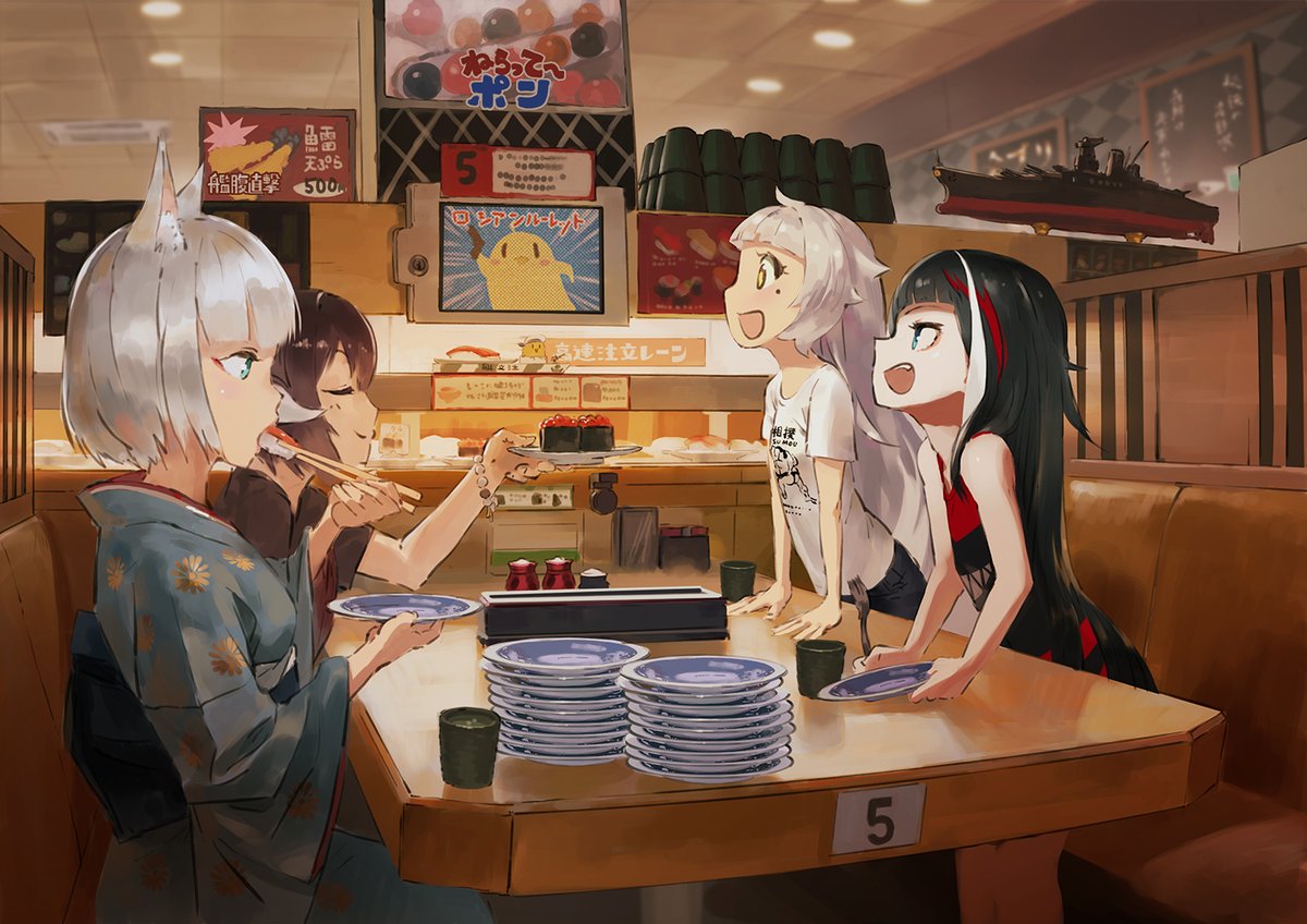 愛宕(アズールレーン) ,ユニコーン(アズールレーン) 「#一次創作作家のファンアートアズールレーン… 」|リアス　RIASのイラスト
