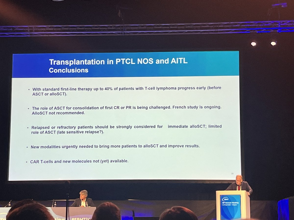 IsRubens's tweet photo. #AlloSCT the best second shot in T-cell lymphomas, very nice talk by Dr. Schmitz in the #LymphomaWorkingPartySession @TheEBMT @valerotmo https://t.co/yOwi4FfGWJ