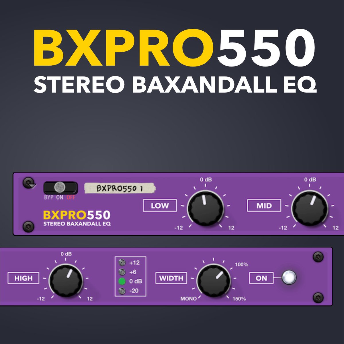 Turn2on's tweet photo. FREE RACK.
Inspired by TFPRO™ 505 / ALICE™ 505 modules, we present BXPRO550 (Stereo Baxandall EQ) #RackExtension add-on for #Reason by Reason Studios. #eq #equaliser #stereo #baxandall #turn2on
https://t.co/rBS9ZelTBM https://t.co/azk0AZSZsG