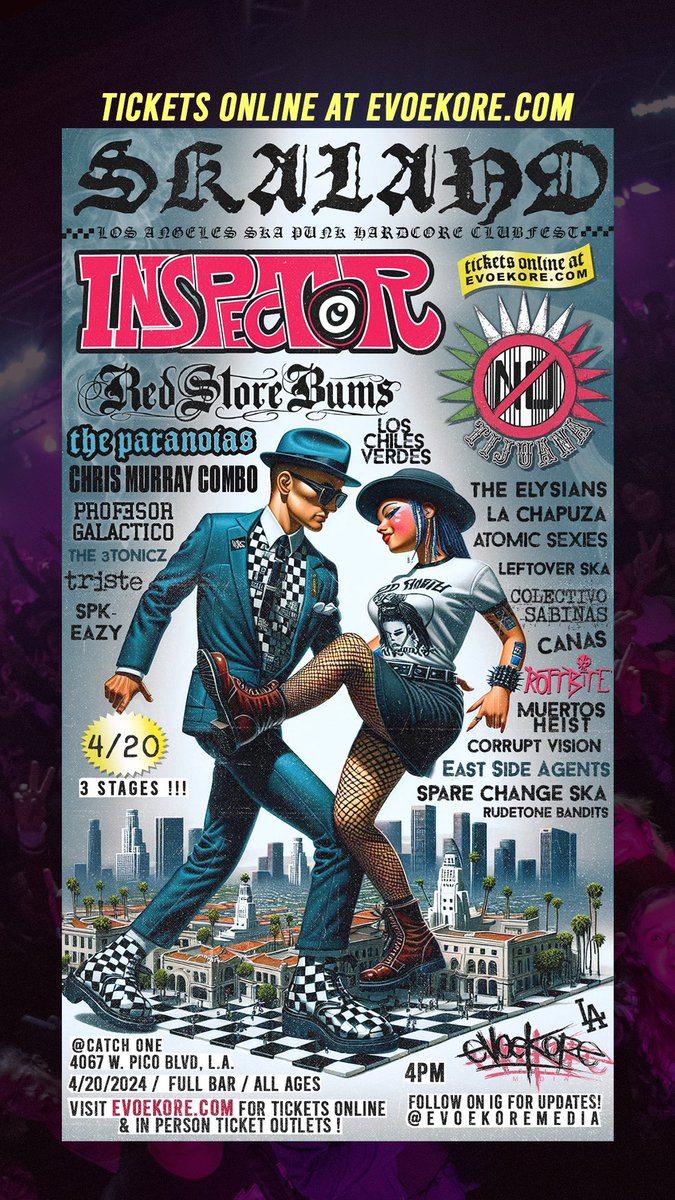 THIS WEEKEND !! #SKALAND #INSPECTOR #SKA