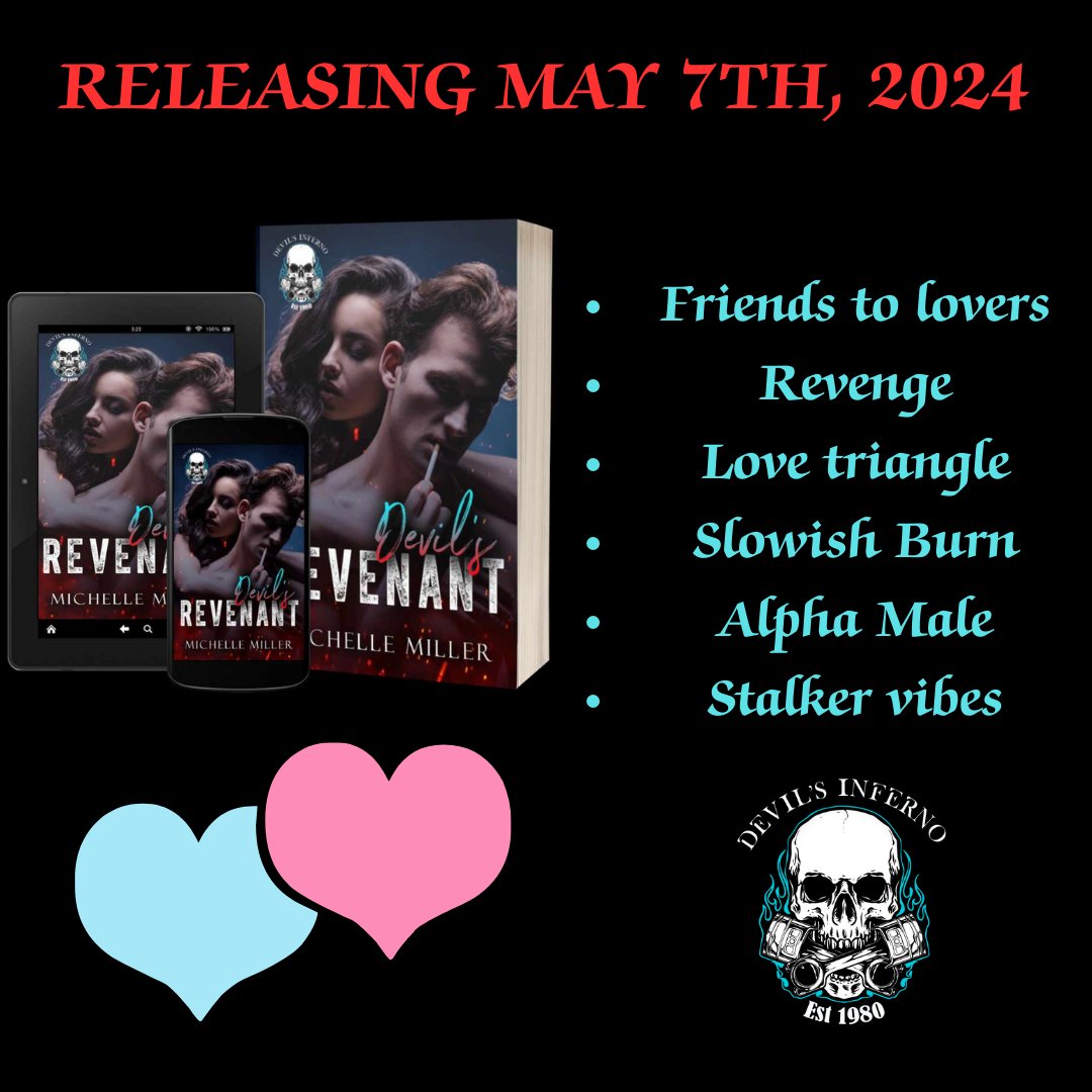 PRE-ORDER LINK: books2read.com/u/bM22XG
Book 7 of the Devil's Inferno MC World!! Get it now for only 99 cents!!
