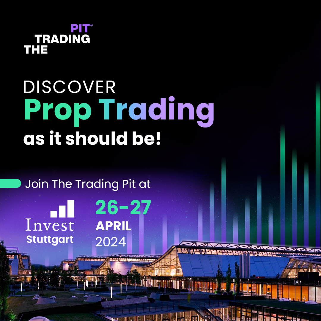 We're hitting the floor at Invest Stuttgart 2024, April 26-27! Join us at booth 4C78 for a deep dive into the future of prop trading. Meet our team, cutting-edge strategies, enjoy an exclusive 20% discount on all challenges for stopping by🚀thetradingpit.link/49DKVe8