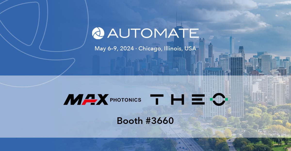 #Maxphotonics & #Theo will participate at #Automate
See you soon in #Chicago , #USA
Booth No. #3660
May 6 - 9, 2024
Venue: McCormick Place
#Automate2024 #US #laserwelding #lasercutting #lasermarking #lasercleaning #laser #fiberlaser #handheldlaserwelding