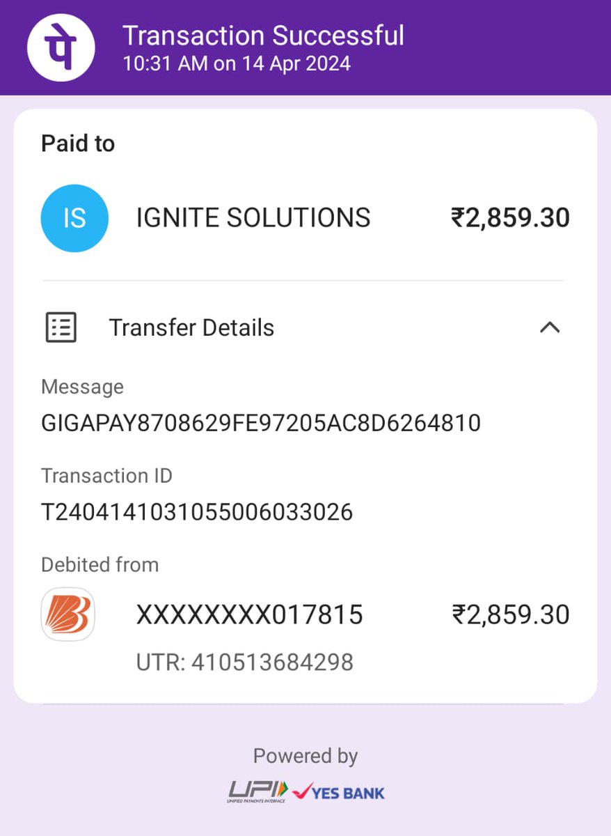 ABHISHARV100's tweet photo. 14 April ko deposit kiya tha abhi tak mera payment add nahi huwa hai ab deposit history me dekh rahe hai to payment failed dikha rha hai maine phone pay ke madhyam se payment add kar rahe the kripya meri samasya ka hal kare
@ParimatchIndia @ParimatchUK https://t.co/DO5JXEcD4e